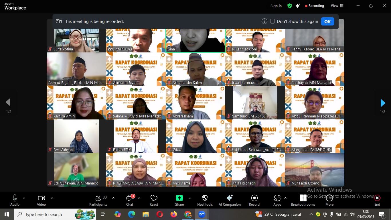 LPTK IAIN Manado Menyongsong PPG Batch 1 2025, Terima 900 Peserta untuk Menjadi Guru Profesional
