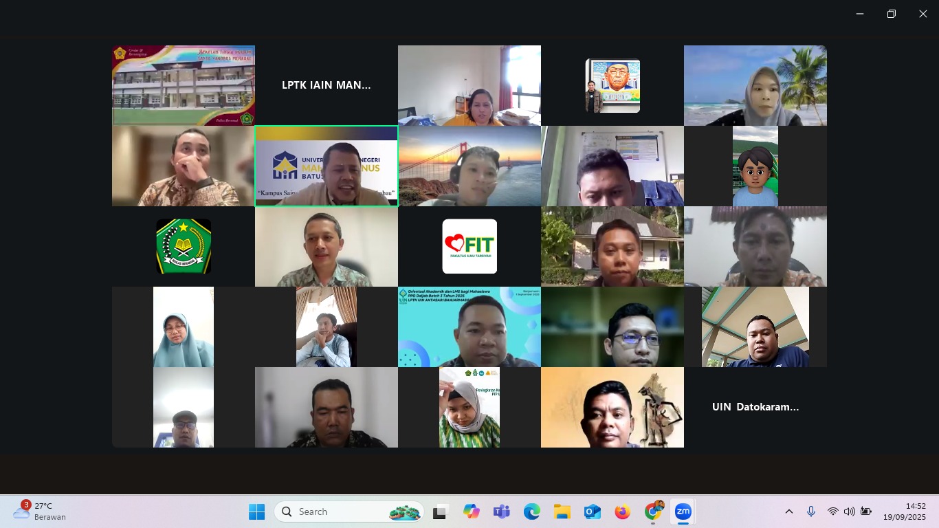 Sekprodi PPG IAIN Manado Ikuti Rakor Panitia Pusat: Fokus pada Optimalisasi LMS dan Persiapan UKM