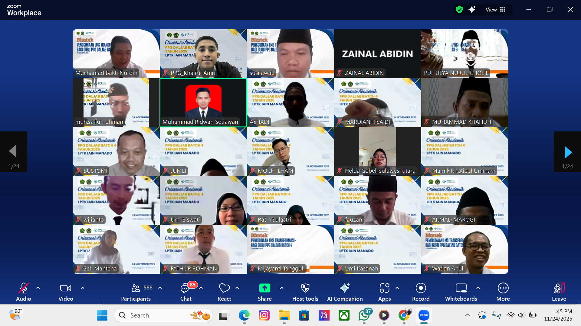 Orientasi PPG Daljab Batch 4 Resmi Dibuka, IAIN Manado Siap Dampingi Peserta Hingga Tuntas