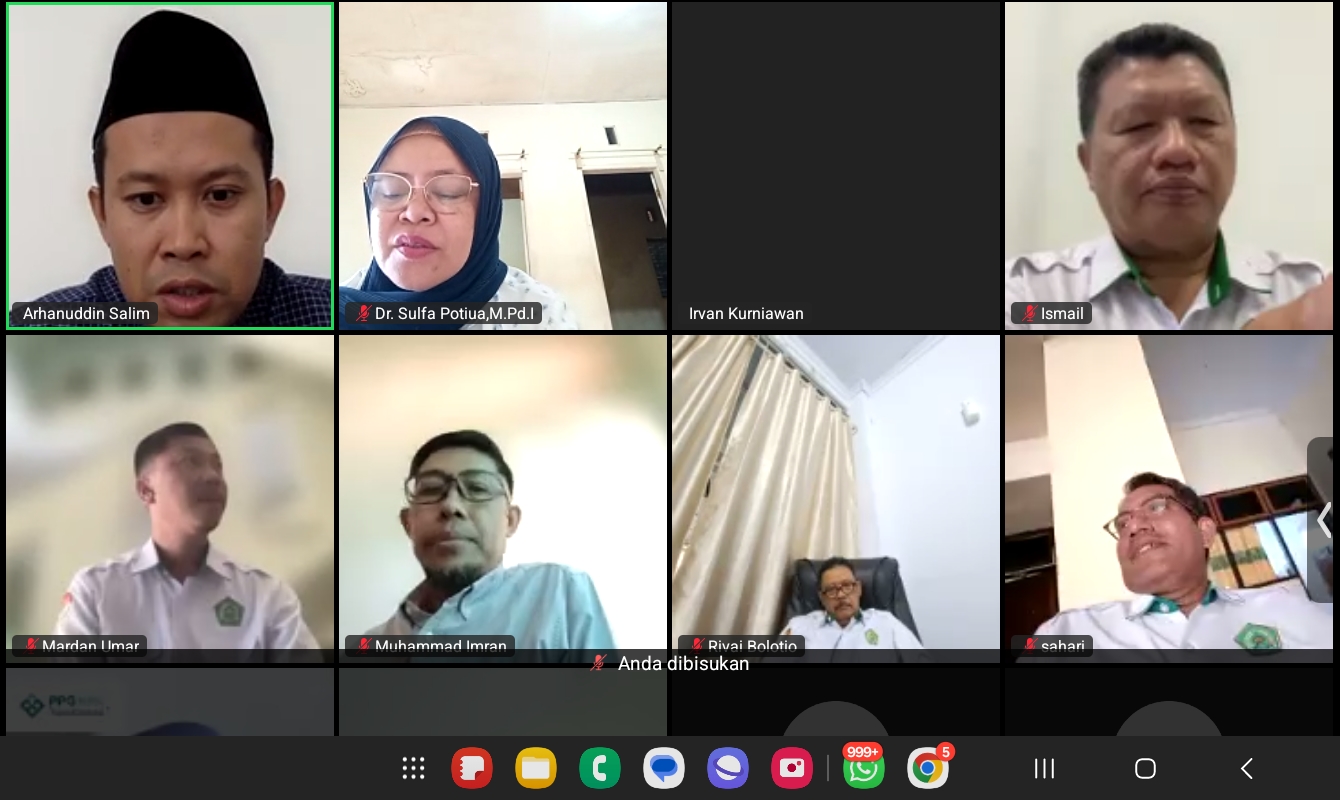 Perkuat Kualitas PPG, LPTK IAIN Manado Gelar Penyamaan Persepsi Induksi Modul Profesional dan Pedagogik