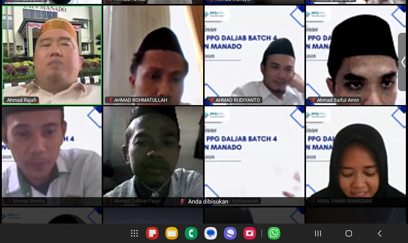 Perkuat Kompetensi Profesional dan Pedagogik, LPTK IAIN Manado Gelar Induksi PPG Daljab Batch 4